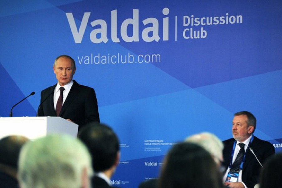 Vystúpenie prezidenta RF Putina na Valdajskom klube