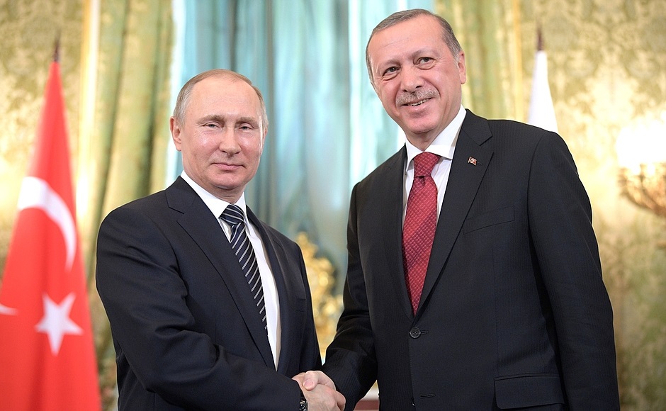 Spoločná tlačová konferencia Putin – Erdogan
