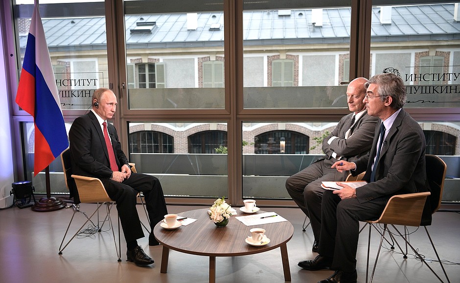 Rozhovor V. Putina pre Figaro