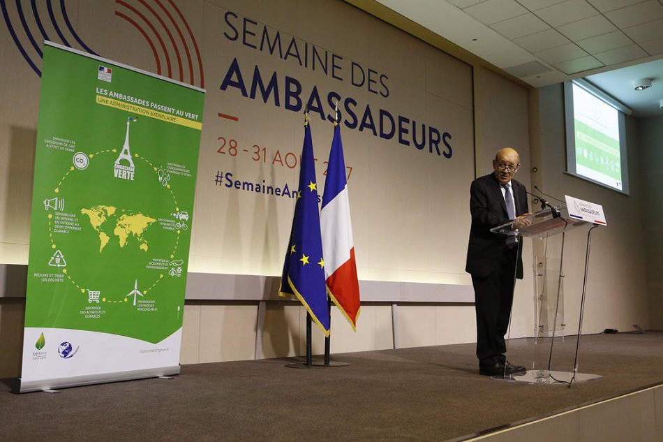 Vystúpenie ministra zahraničných vecí Francúzska M. Jean-Yves Le Driana o francúzskej zahraničnej politike