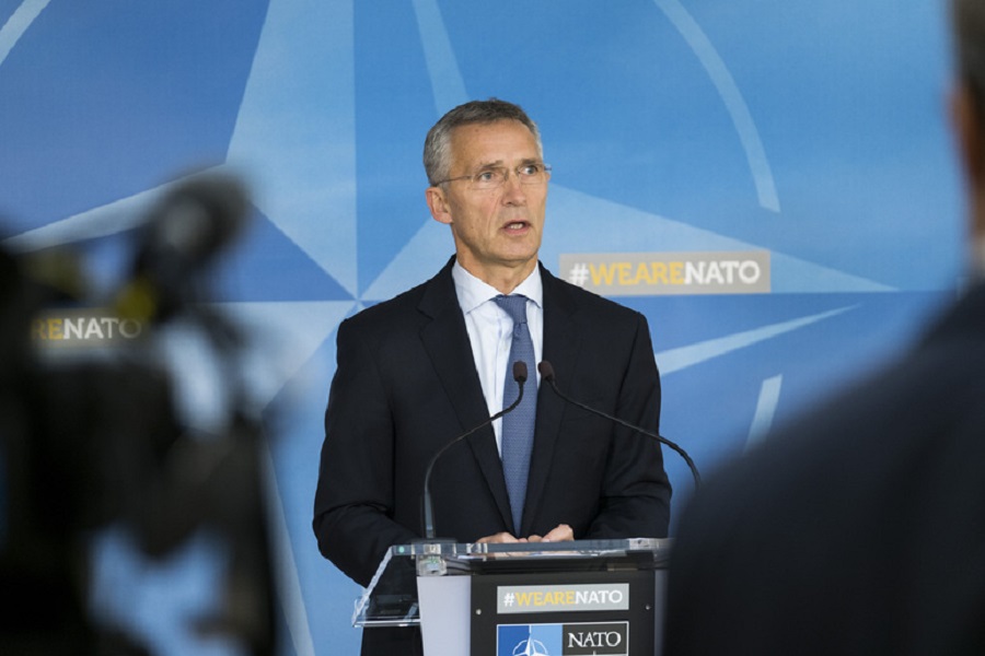 Tlačová konferencia GT NATO J. Stoltenberga po rokovaní Rady NATO – Rusko
