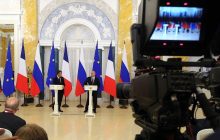 Spoločná tlačová konferencia Putin – Macron /plné znenie/