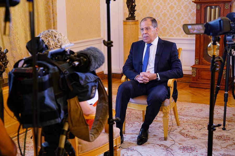 Rozhovor ministra zahraničných vecí Ruska S. Lavrova pre „Channel 4“
