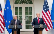 Rokovanie prezidenta USA D. Trumpa s predsedom Európskej komisie J. C. Junckerom