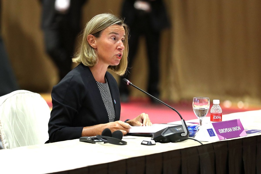 Prejav F. Mogheriniovej na tému „EÚ ako globálný aktér“ v Singapure