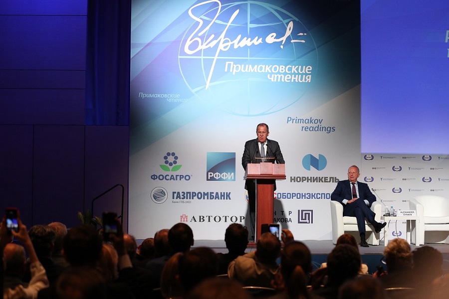 Vystúpenie S. Lavrova na medzinárodnom fóre „Primakovské čítania“
