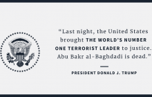 Vystúpenie D. Trumpa v súvislosti so smrťou al-Baghdádiho