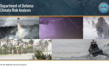 Analýza klimatických rizík /ministerstvo obrany USA/